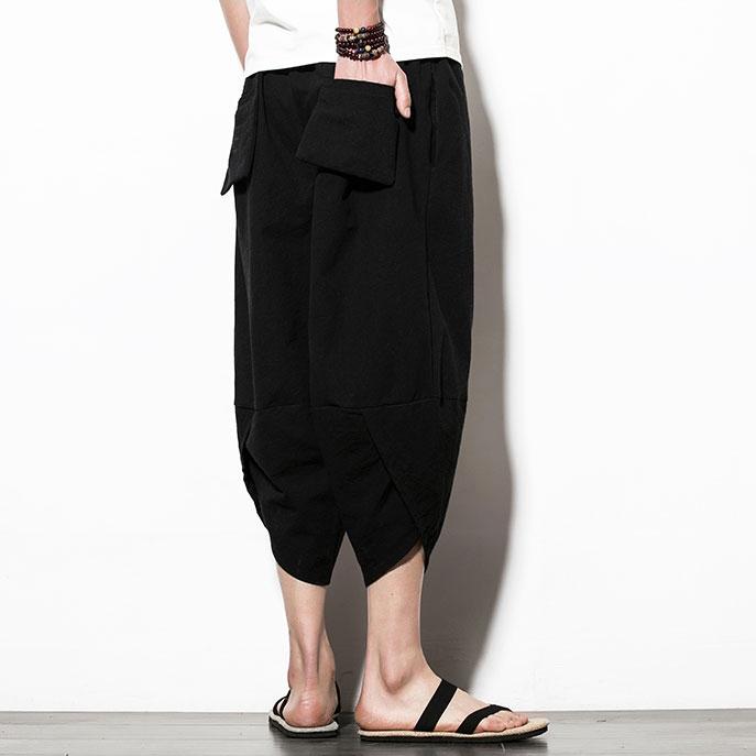 Black Koi Carp Capri Cropped Pant