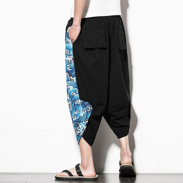 Blue Waves Capri Cropped Pant