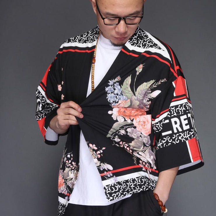 Cards Kimono Cardigan Shirt