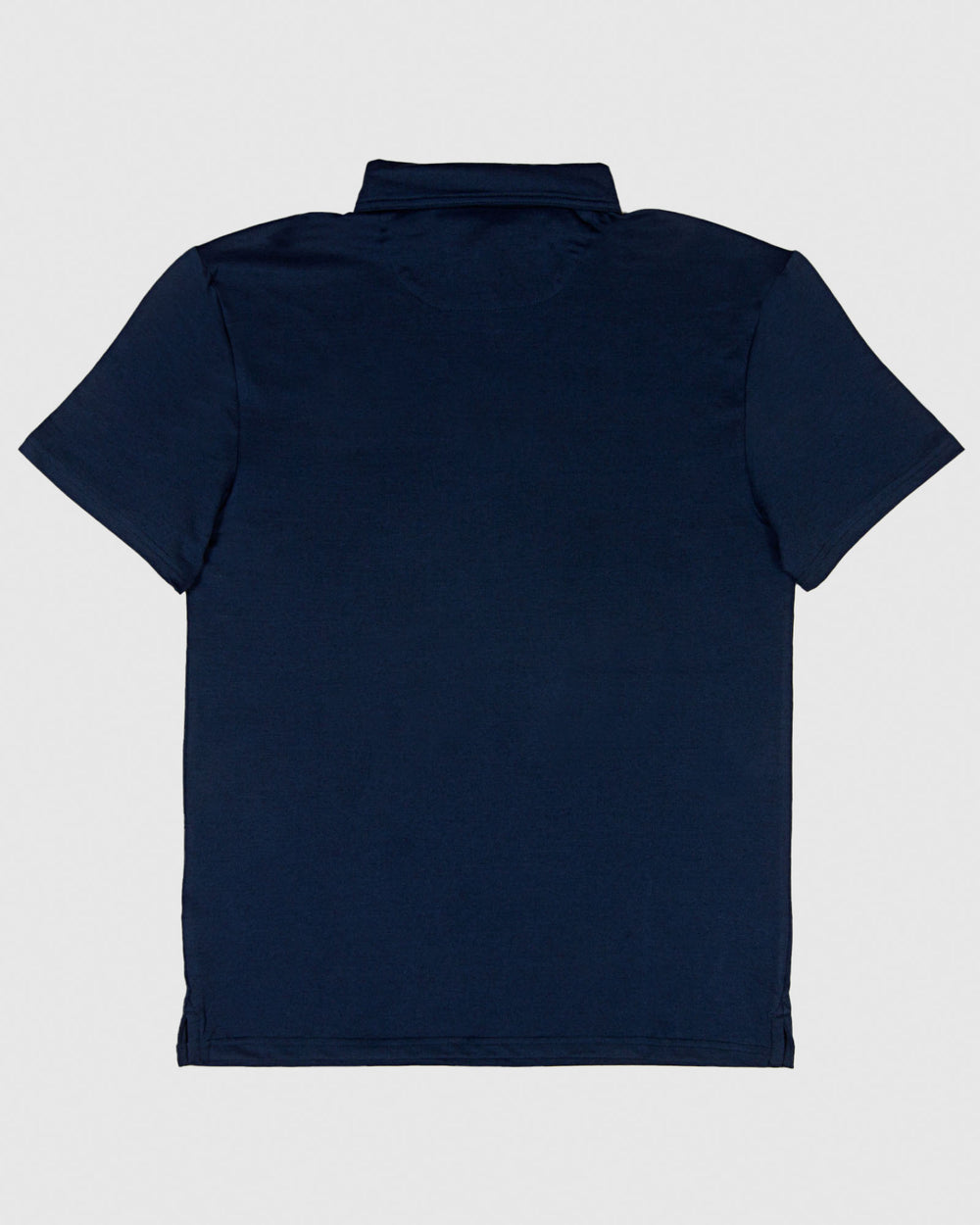 Back of navy polo