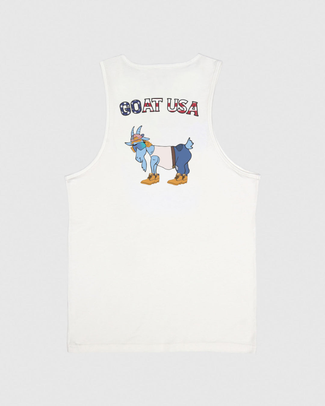 Back of the mullet goat tank top