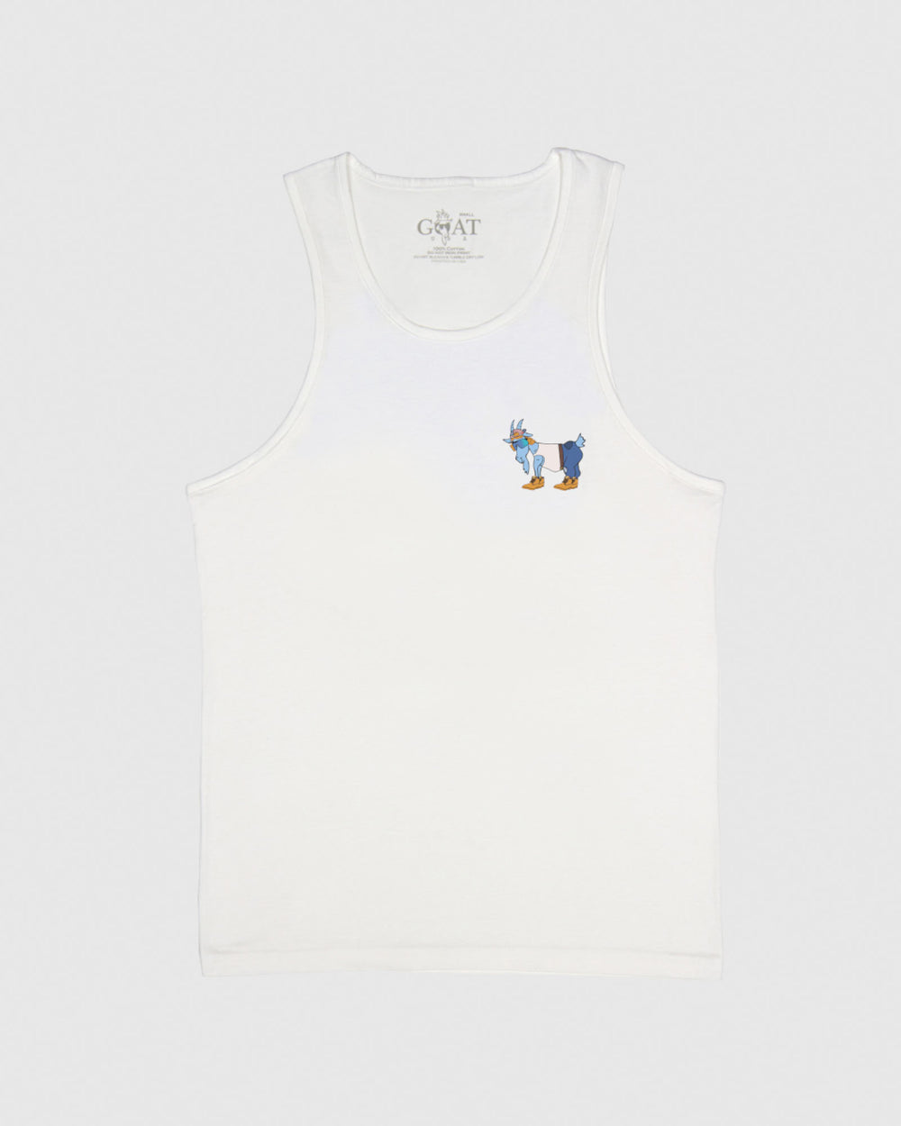 Front of the mullet goat tank top