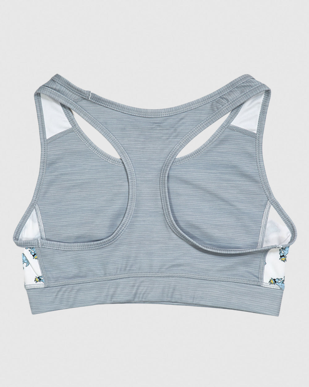 Back of space dye gray Women's Performance Sports Bra#color_space-dye-gray