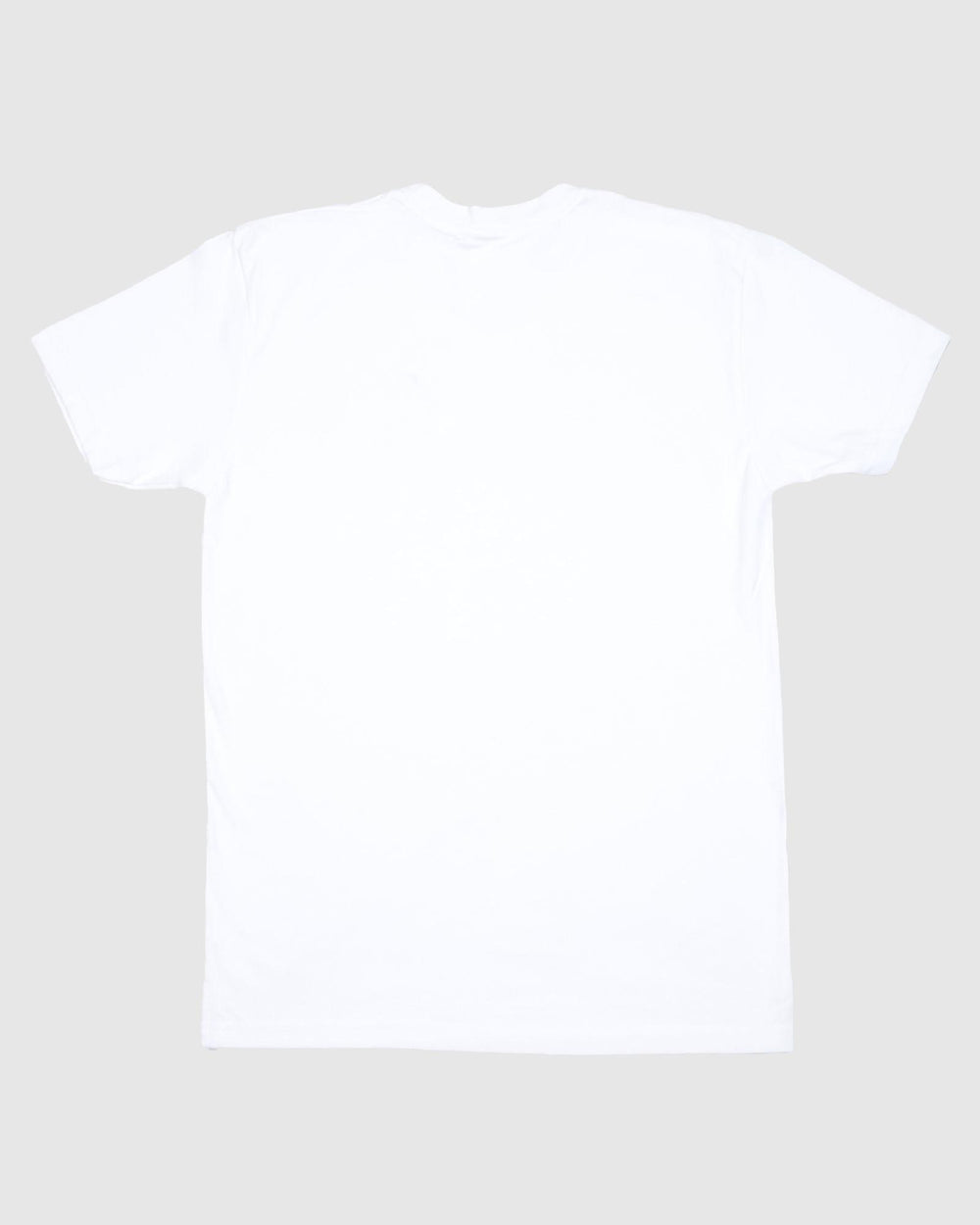 Back of white t-shirt